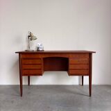 Vintage Danish free standing desk teak