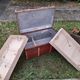 Old mail trunk in zinc