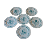 Set of 6 Haviland Les Islettes plates