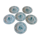 Suite de 6 assiettes Haviland Les Islettes