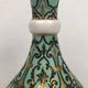 Ball vase with bent barrel in celadon green porcelain, nineteenth