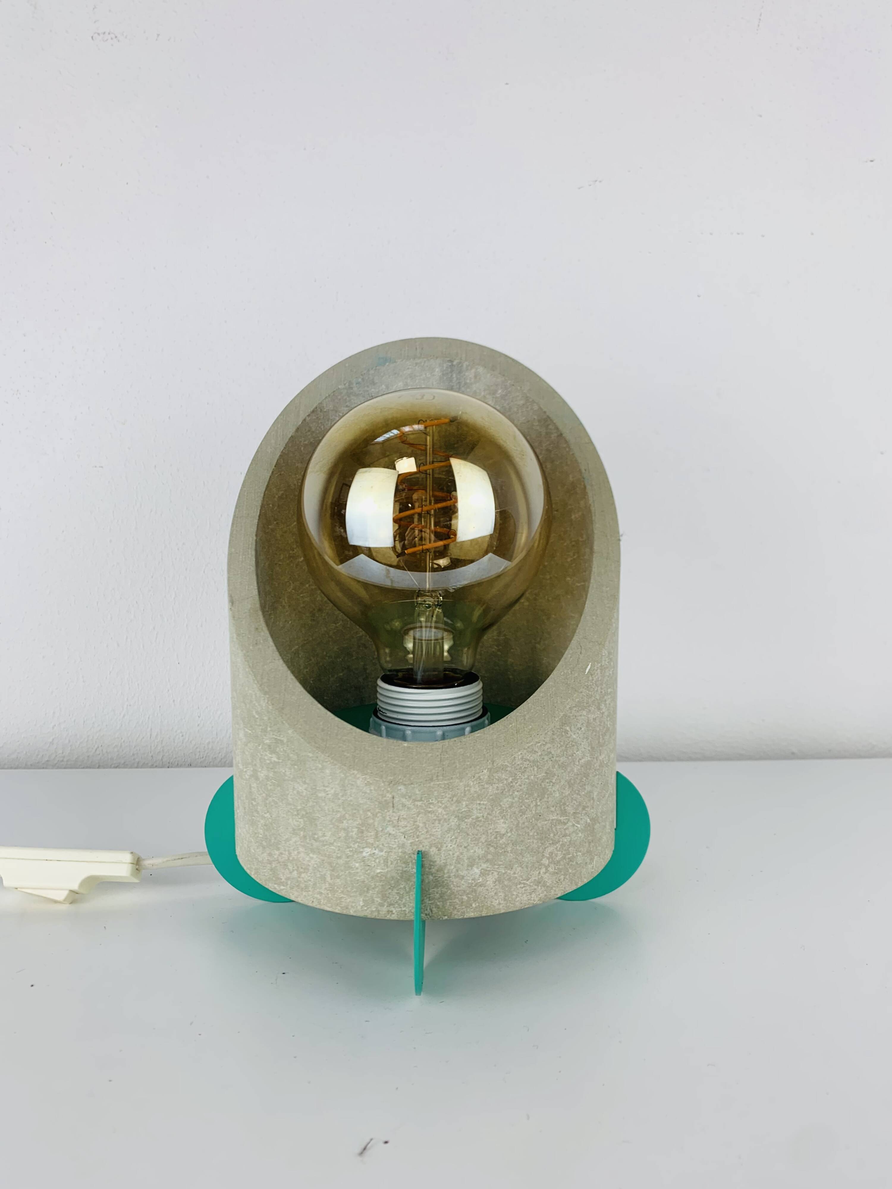 Postmodern lamp from the 80s, Memphis style.