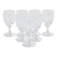 Set of crystal glasses, Danish design, 1970s, manufactured in Denmark