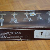 Set of 6 RCR Royal Cristal Rock glasses, Victoria model