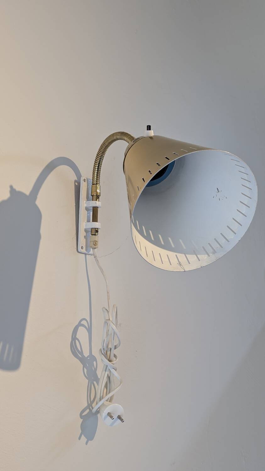AJH Swedish brass adjustable wall lights