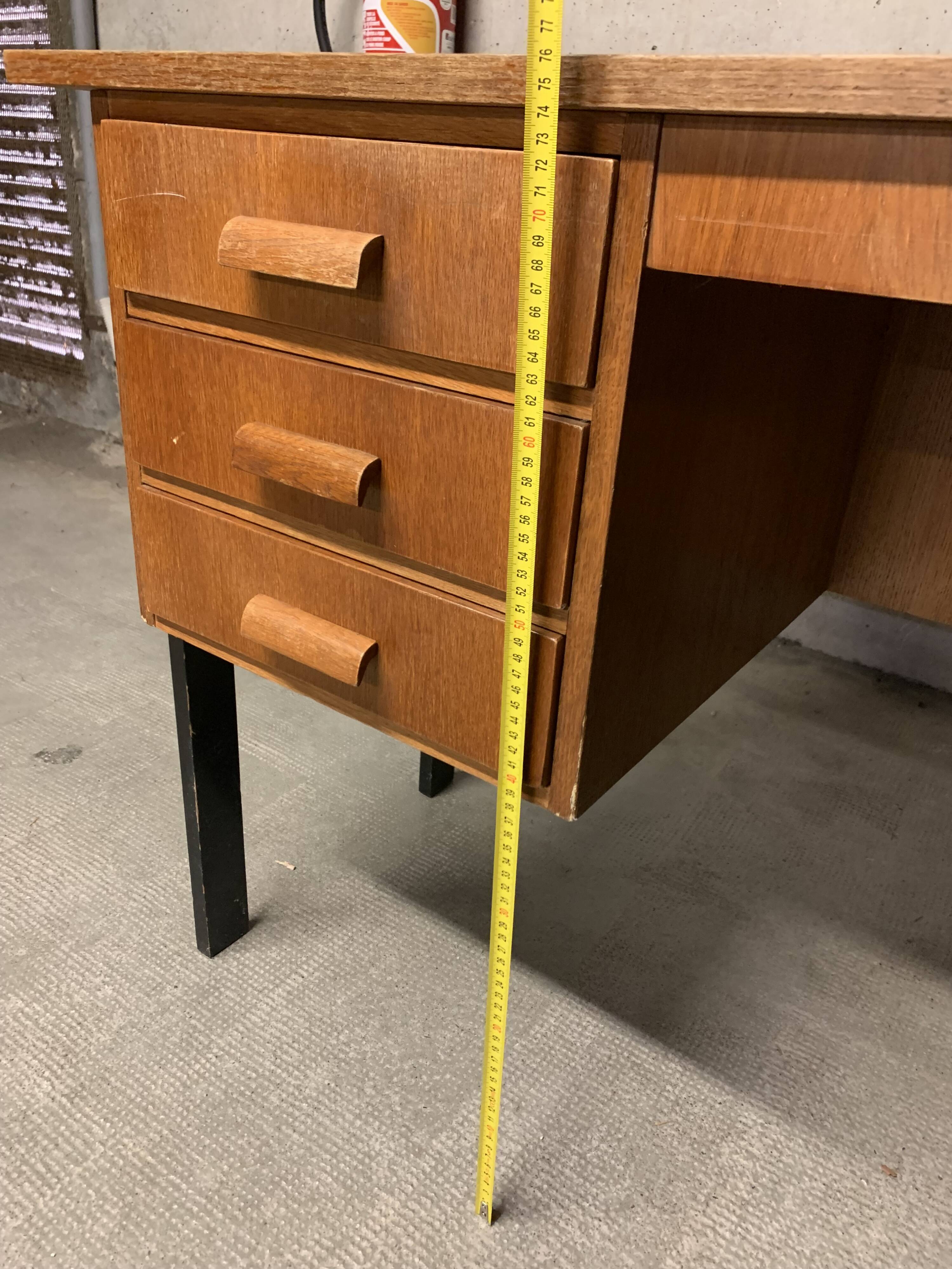 Vintage Look Wooden Desk Retro Design 1950 1960