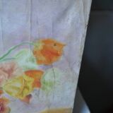 Oil on canvas bouquet of flowers early twentieth century signed