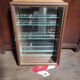 Armoire vitrée vitrine miroir bois collection figurine