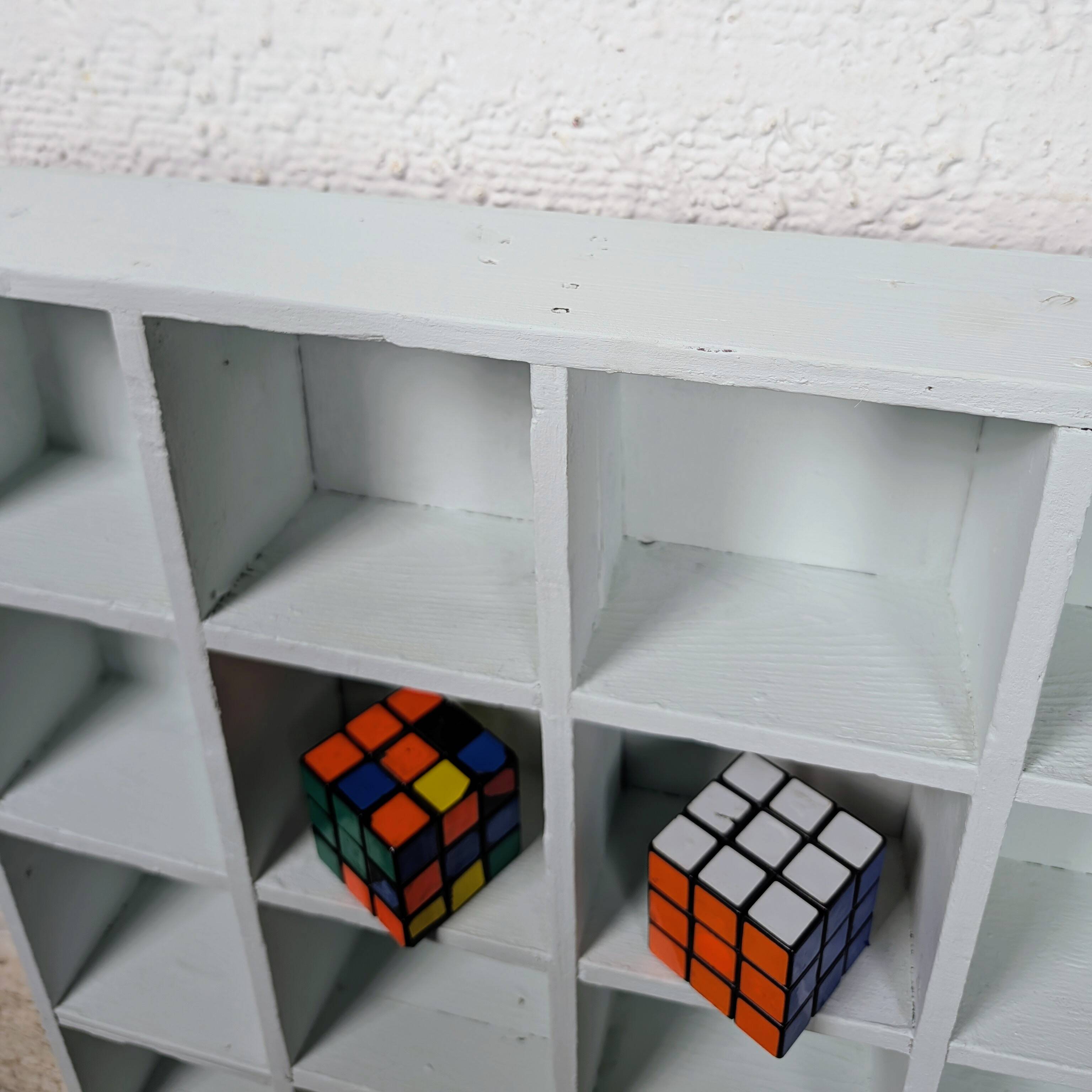 Wooden shelf – 16 compartments