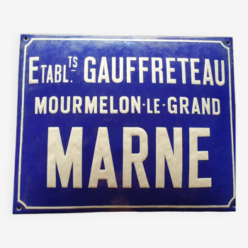 Plaque émaillée ancienne