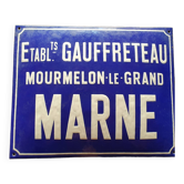 Old enameled plate