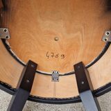 Pair of armchairs in imitation leather