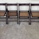 Cane folding chairs