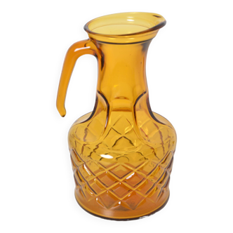 Amber glass carafe