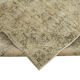Hand-knotted vintage turkish beige carpet 181 cm x 294 cm