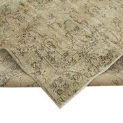 Hand-knotted vintage turkish beige carpet 181 cm x 294 cm