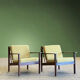Pair of Scandinavian armchairs