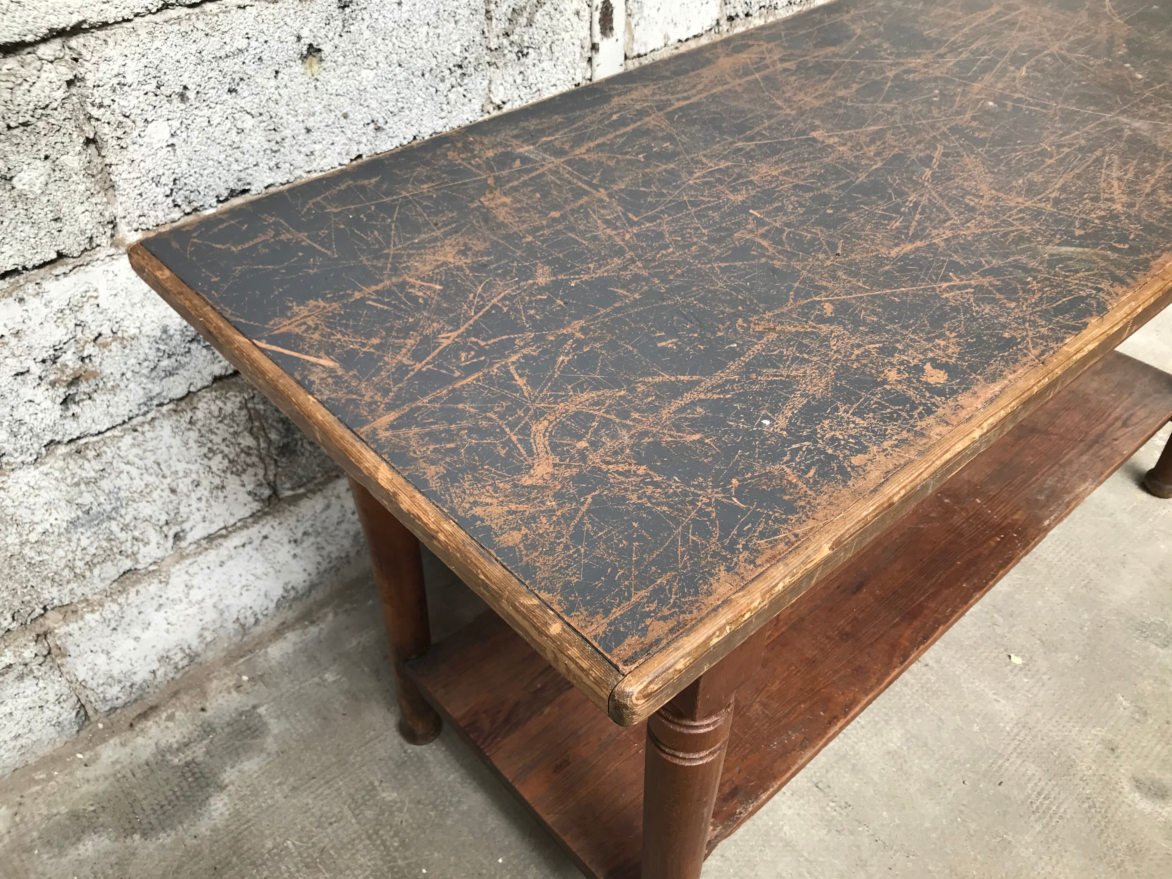 Old draper table early twentieth century