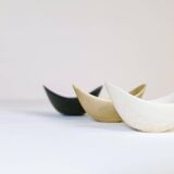 Mid-century modern ceramic set of 3 bowls by Gunnar Nylund, Rörstrand, Sweden.