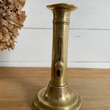 Nineteenth-century brass pull-out candle holder
