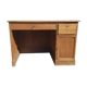 Old wooden administration office with sliding shelf