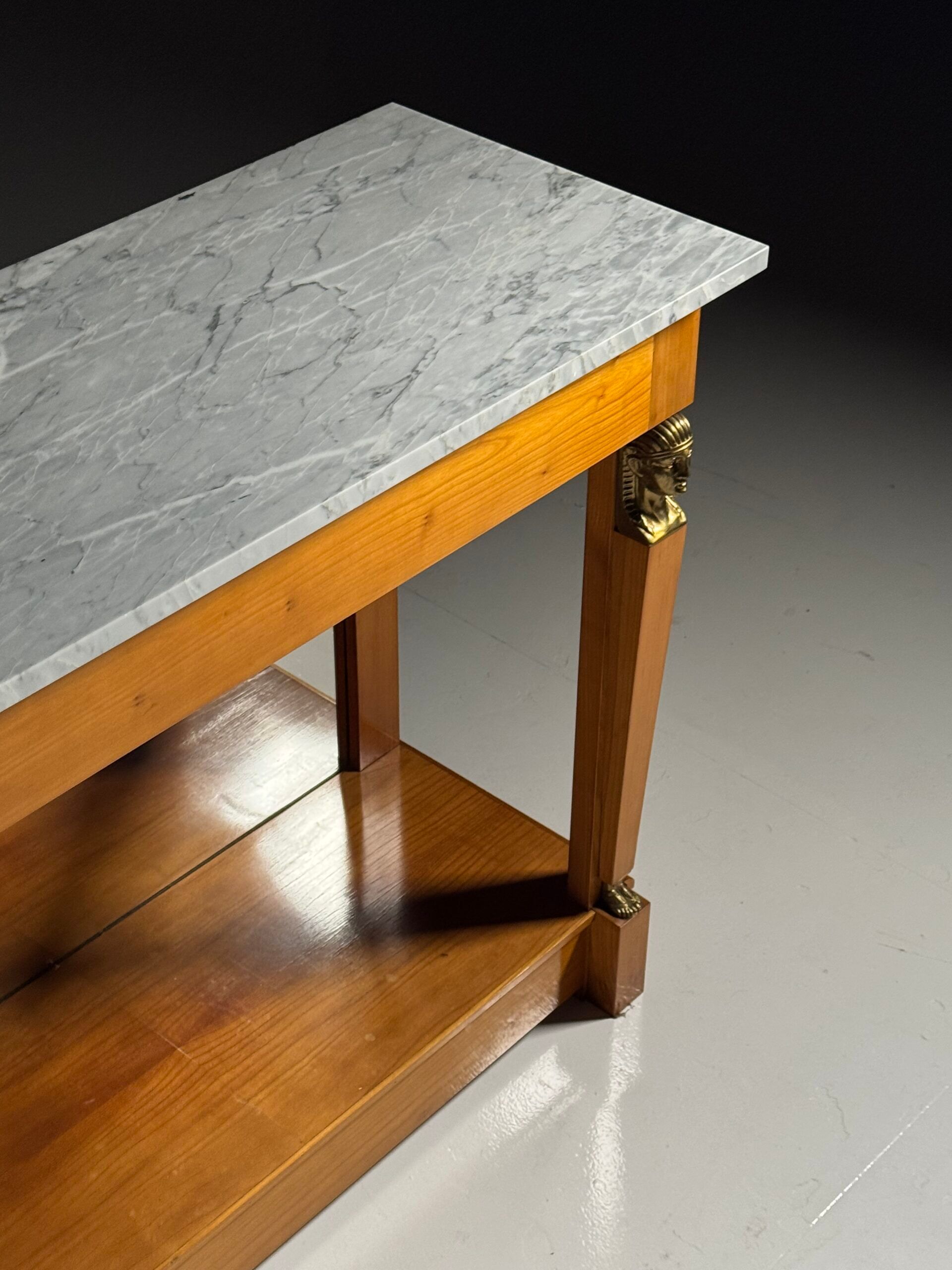 Empire style trumeau with marble top