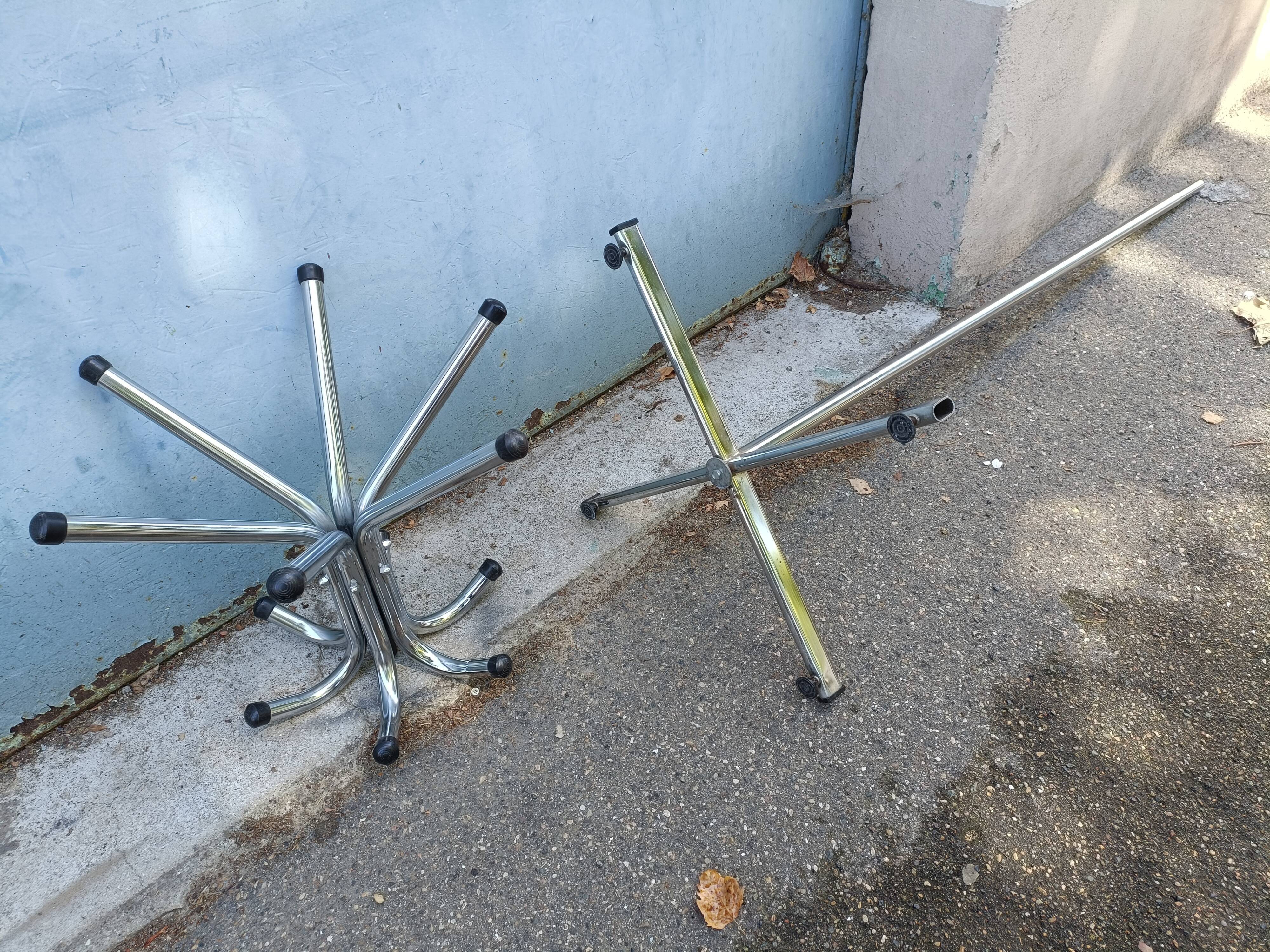 Vintage chrome coat rack