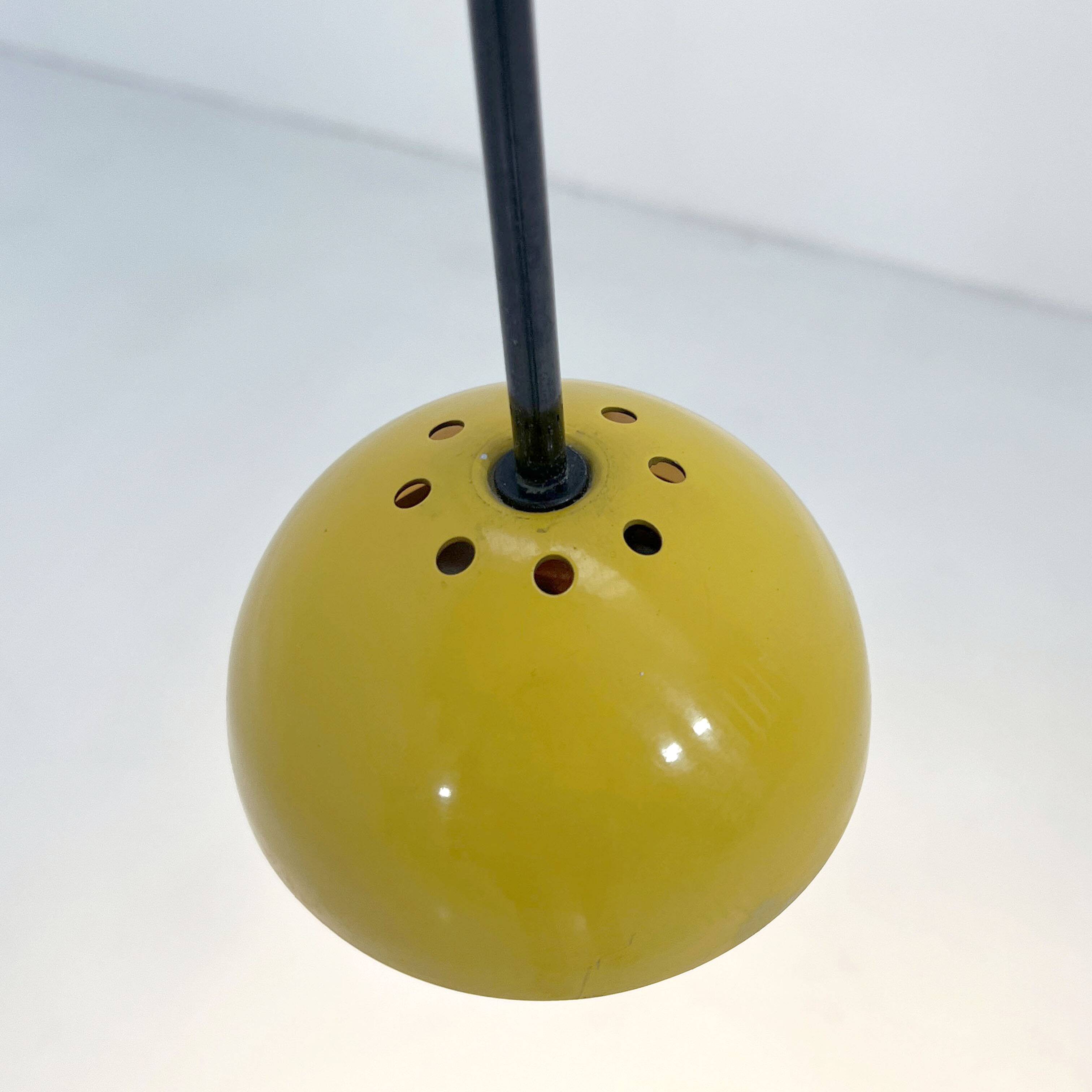 Multicoloured Alesia suspension by Carlo Forcolini for Artemide, 1980