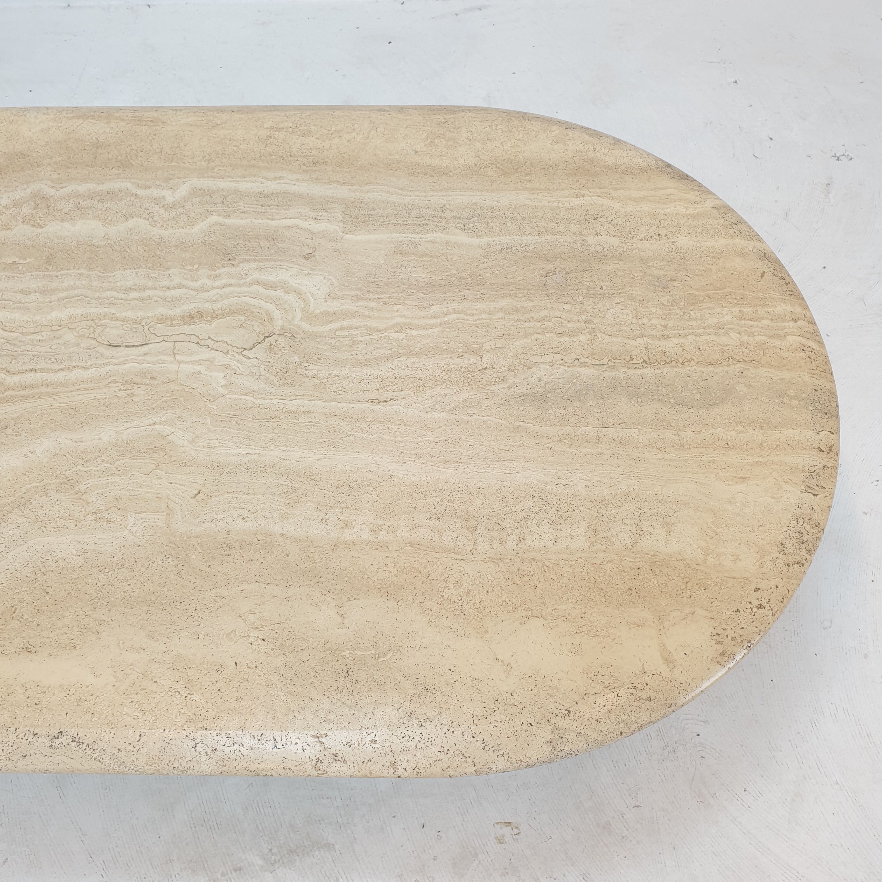 Italian Travertine Coffee Table, 1980's