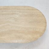 Italian Travertine Coffee Table, 1980's