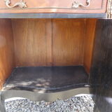 Console demi lune marqueté style louis VI