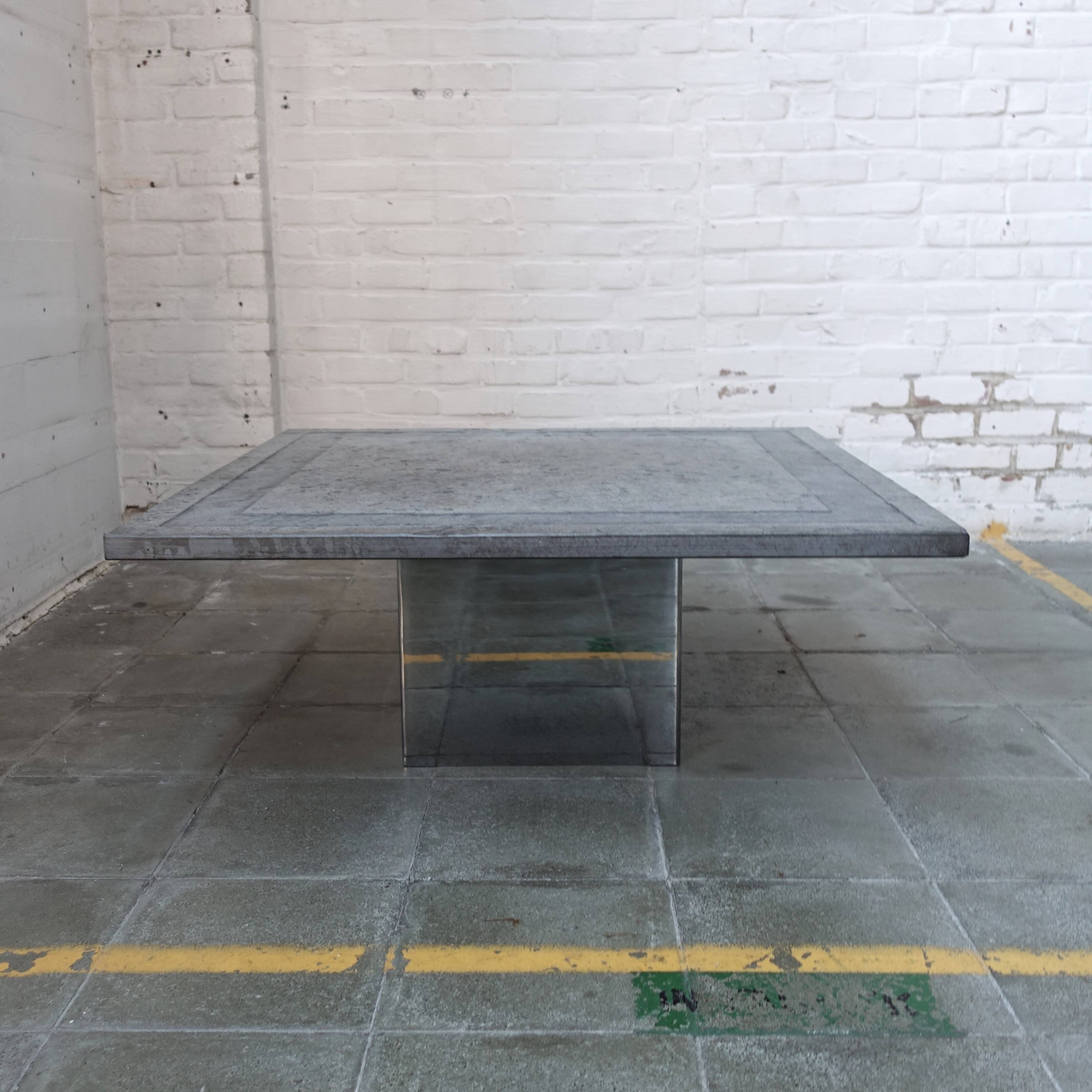 Draenert slate topped coffee table