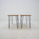 1960s Oak coffee table on hairpin legs