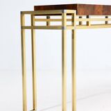 Console Table attributed to Romeo Réga in Brass, 1970s