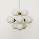 Brass Sputnik chandelier by Kaiser Leuchten