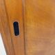 Vintage oak wardrobe from the 1960s.