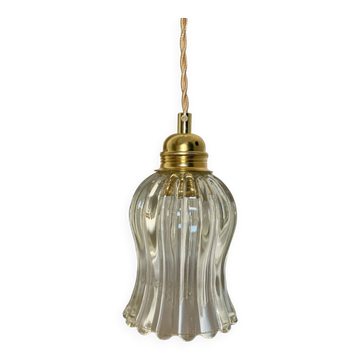 Vintage violet portable lamp