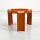 Orange side table by Giotto Stoppino for Kartell, 1970.