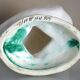 Glazed ceramic bird, signed Vallauris with bright colors