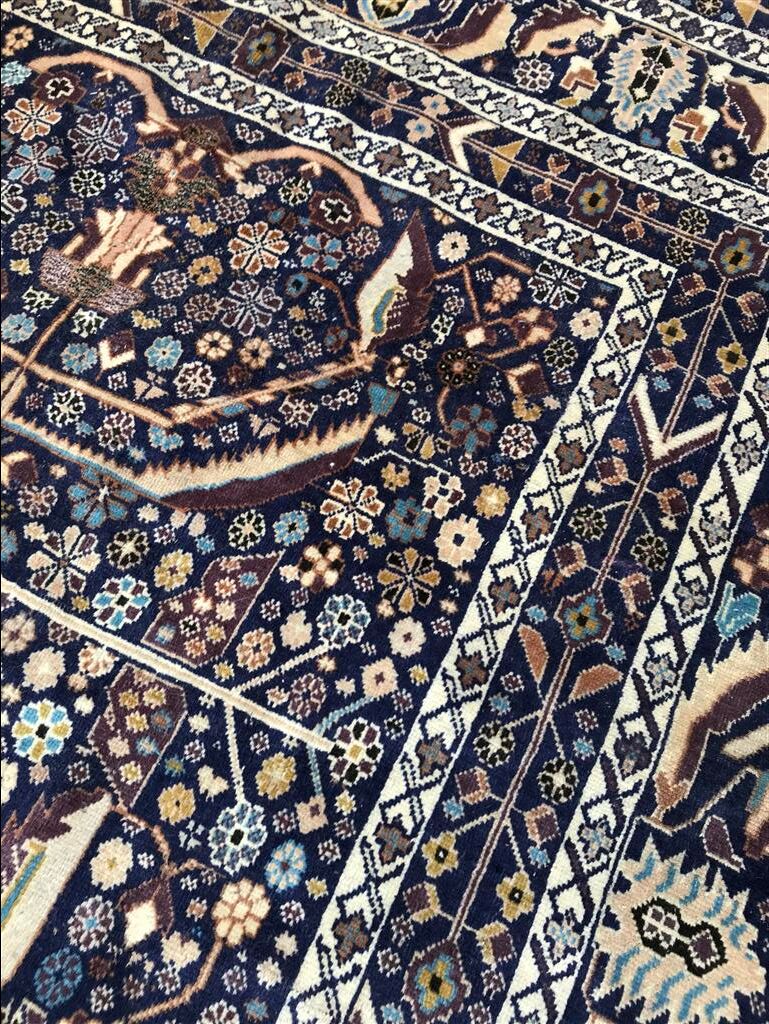 Tapis ancien Belutch Afghan fait main en laine 200x300 cm