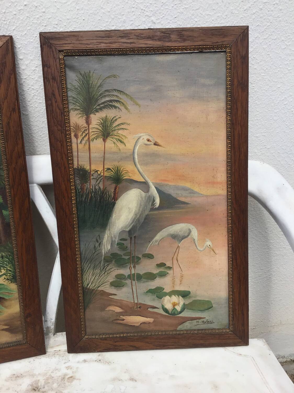 Paire tableaux exotiques