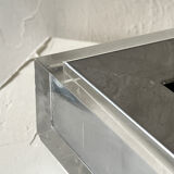 Ashtray design in Plexiglass and chrome metal, Guzzini 1970