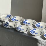 Set of 14 antique deep plates Moulin des Loups Hamage Model Edmond