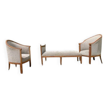 classic lounge with chaise longue - 3 pieces