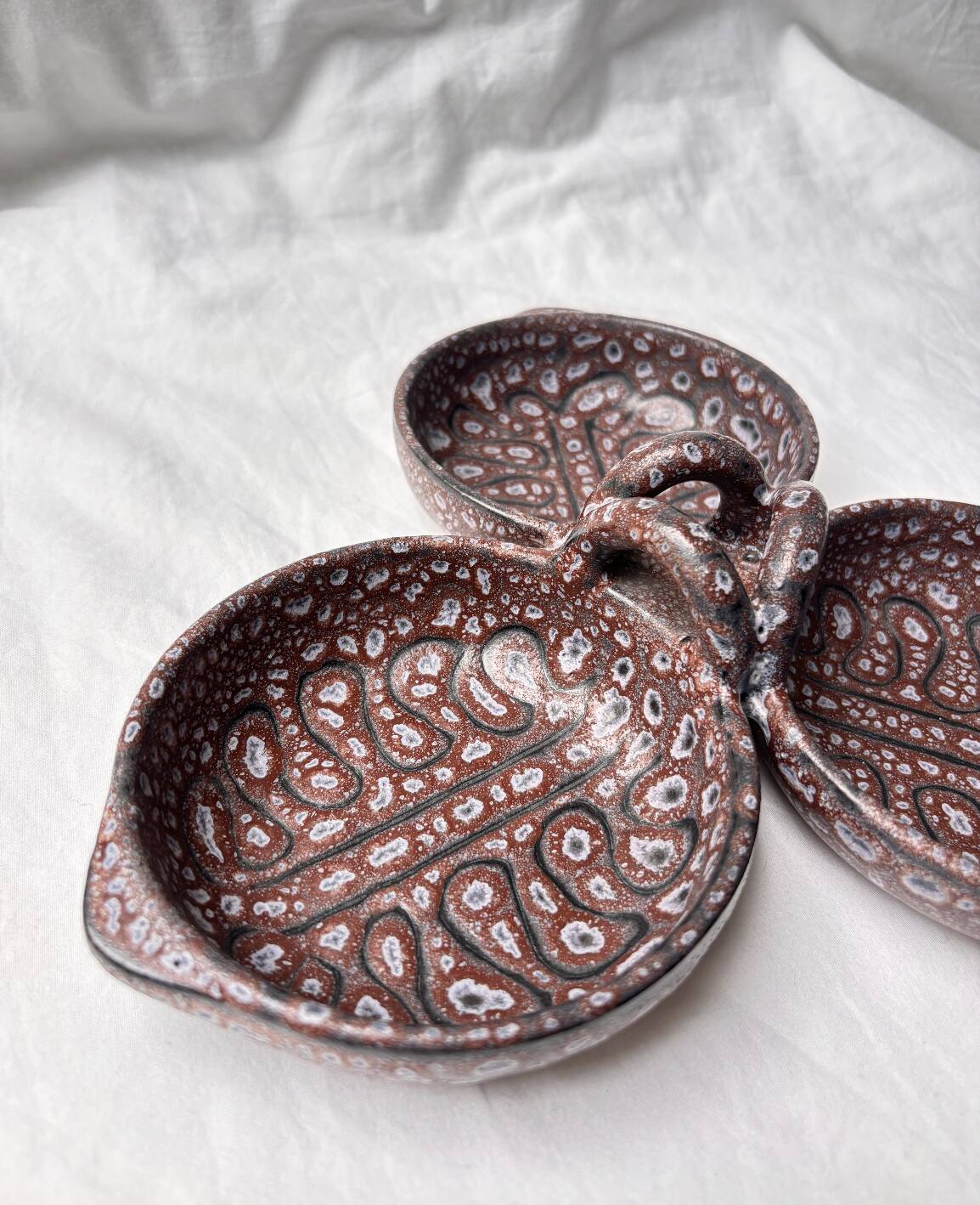 Compartmented dish / appetizer Vallauris Jean Austruy