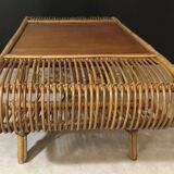 Rattan coffee table