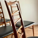 Set of 6 Scandinavian Teak Chairs by Niels Koefoeds, 1960s