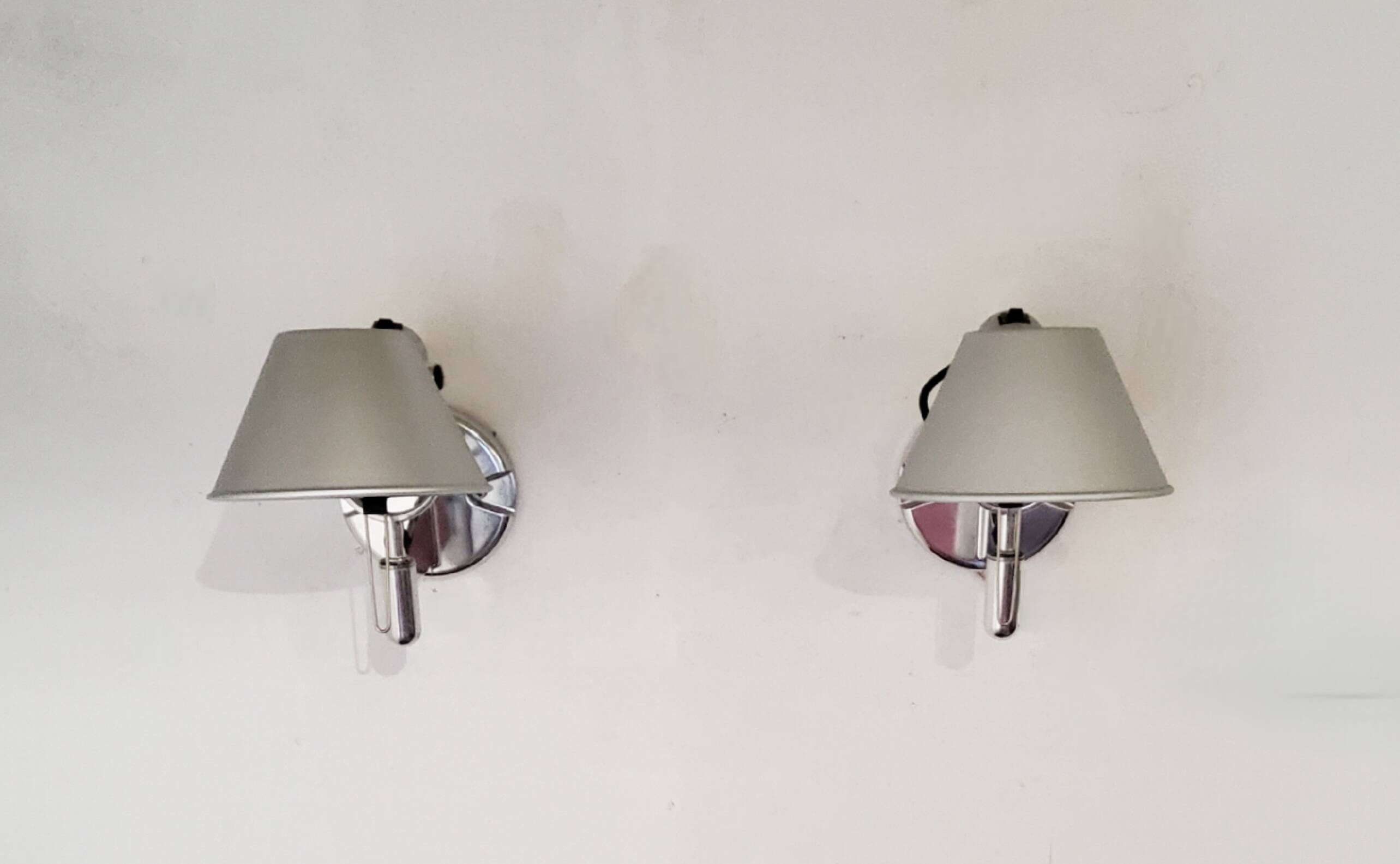 Pair of Tolomeo Artemide wall lights – Italian design – aluminum