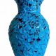 Vase en céramique bleue de Vallauris par Charles Cart "Emaux des Glaciers", France, années 1960.