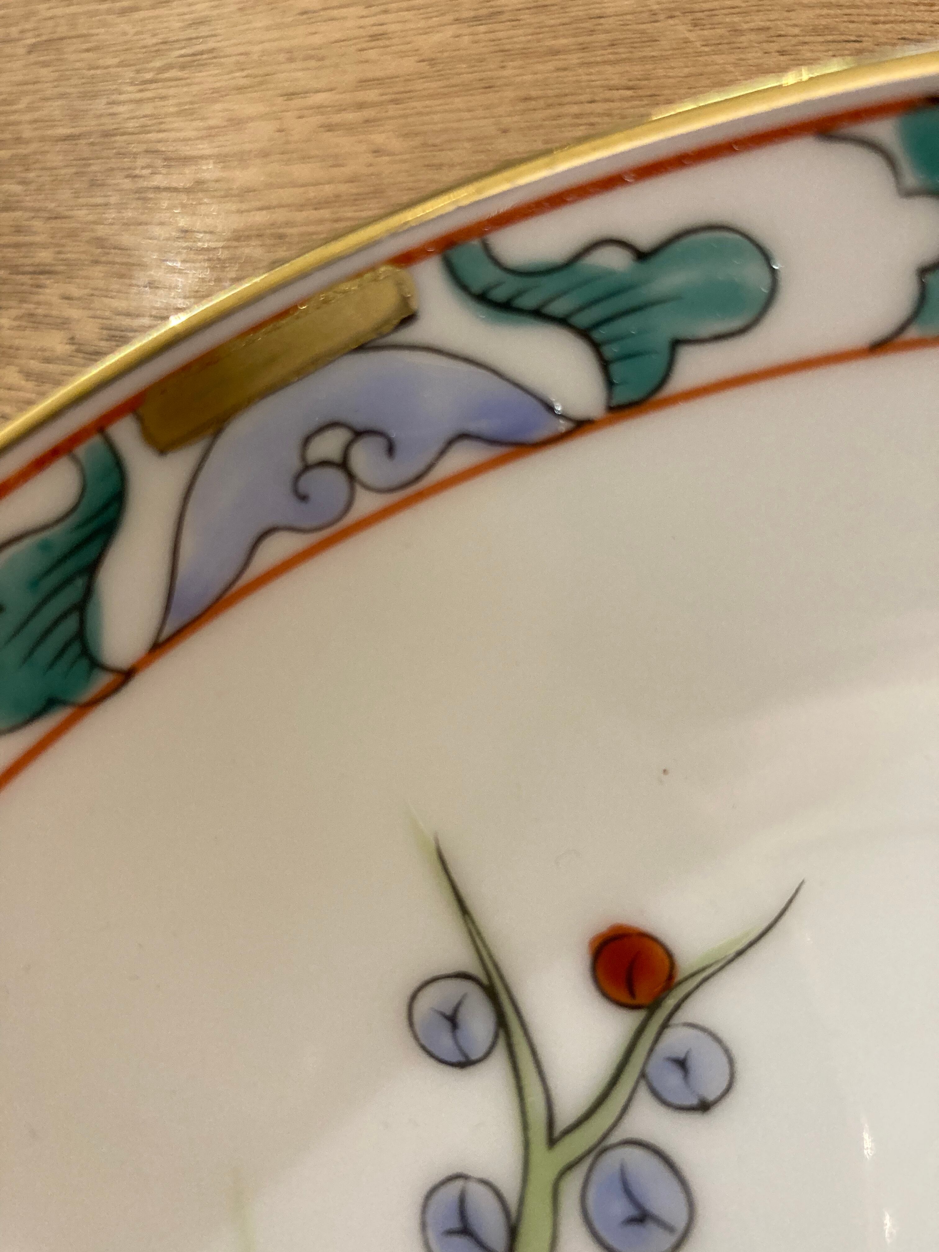 Plate decoration pomegranate porcelain Asia